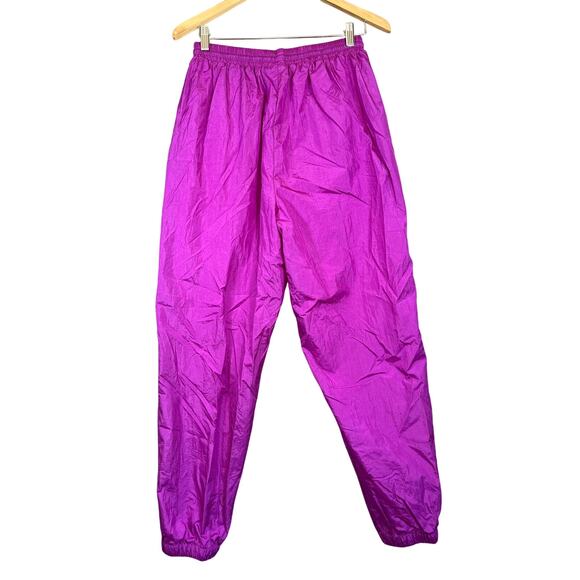Vtg Bridge Gate Adult Medium Nylon Track Pant Parachute Baggy Lined Retro Disco - Picture 2 of 8